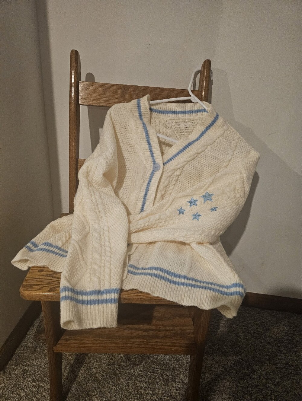 Taylor Swift Inspired Star Elbow Patch Cardigan